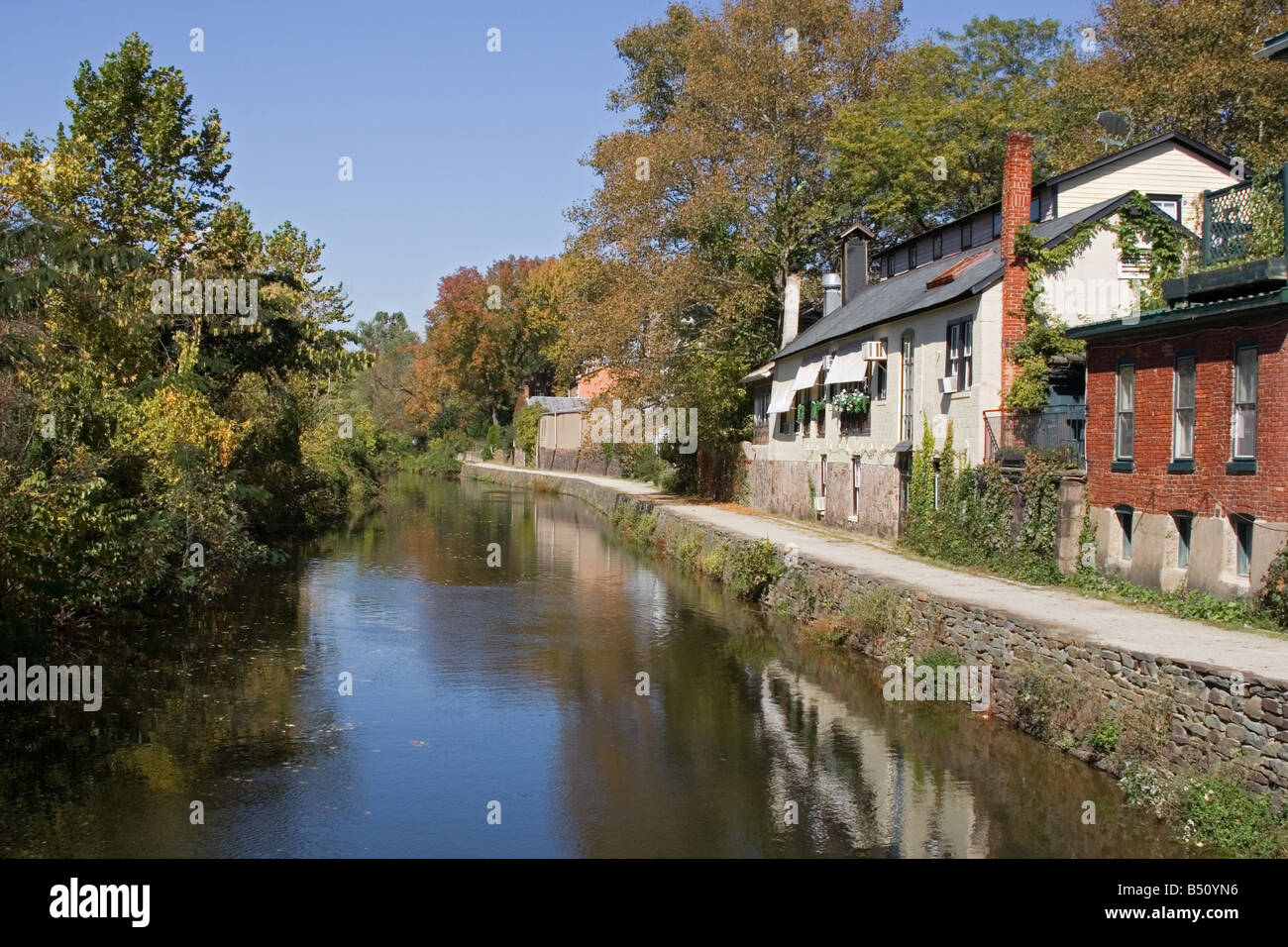 Canal in Lambertville, New Jersey Stock Photo Alamy