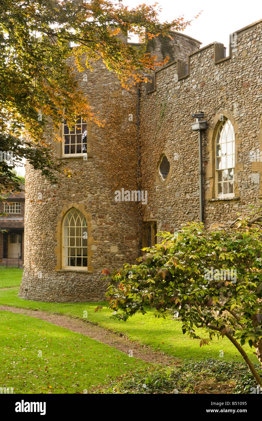 Somerset County Museum is housed in Taunton Castle. Stock Photo
