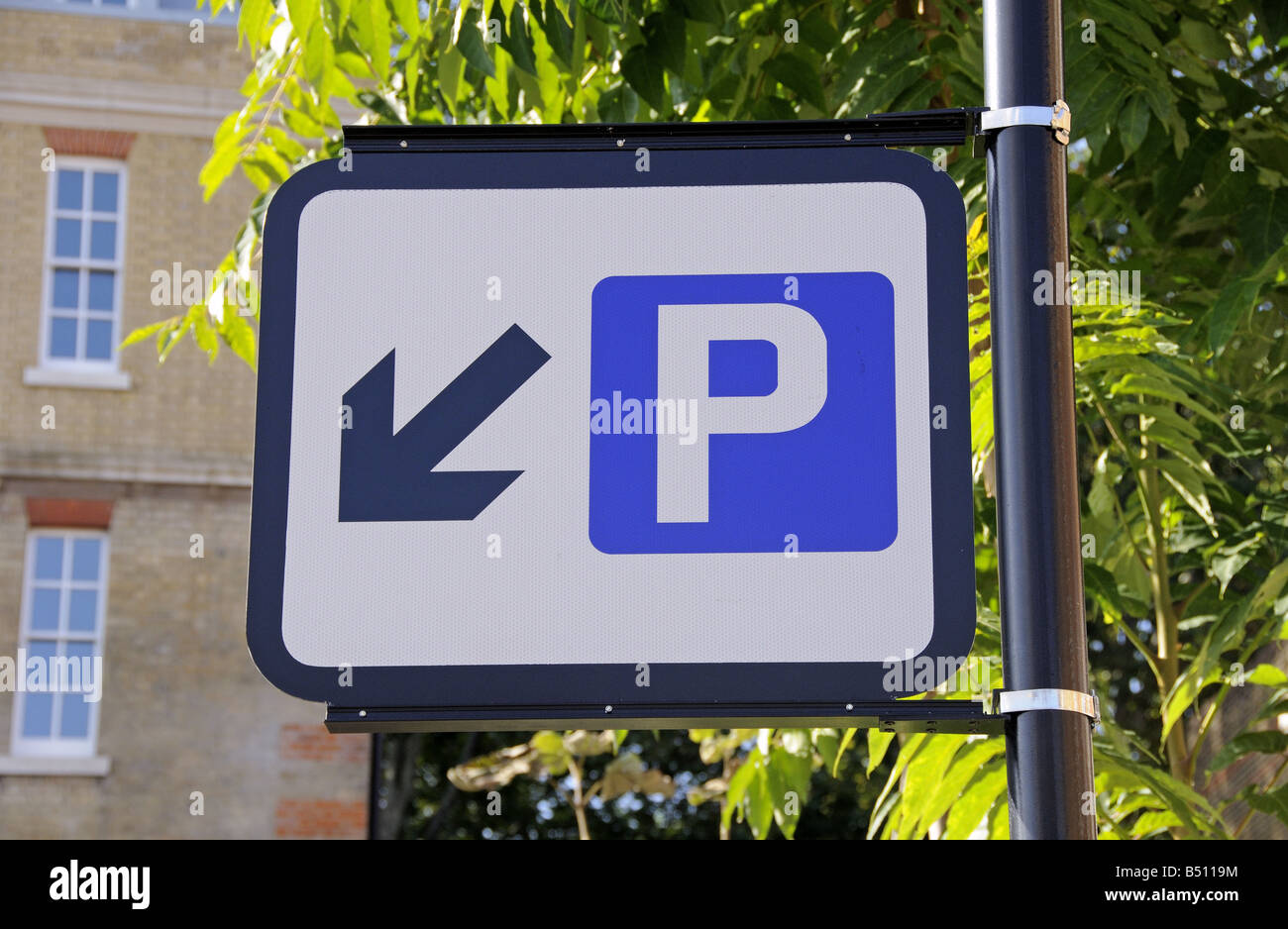 Parking sign Central London England UK Stock Photo Alamy