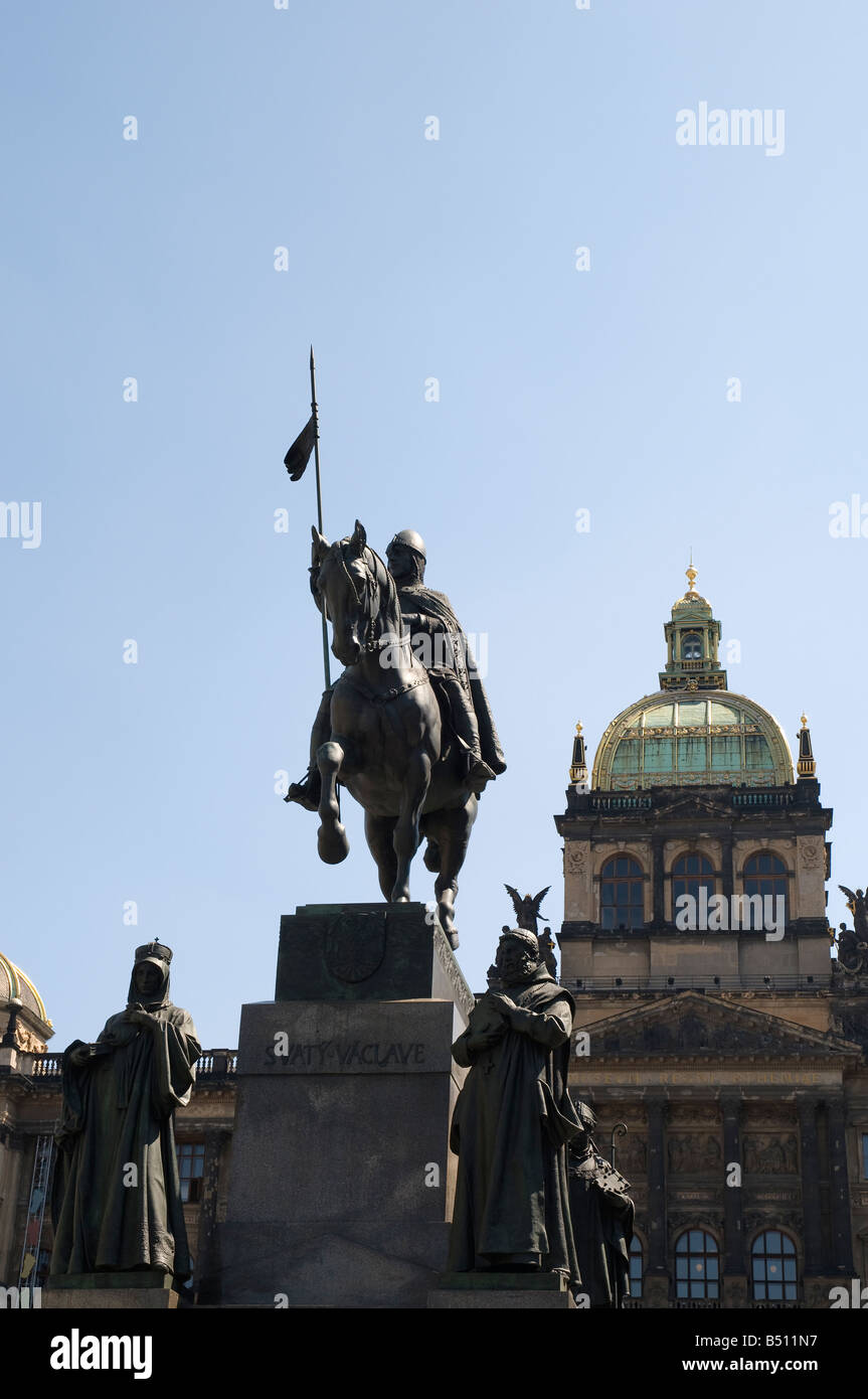 Saint Wenceslas Monument Stock Photo Alamy
