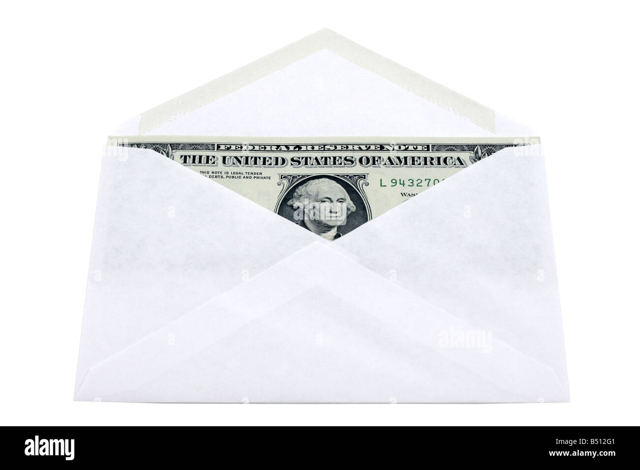 Envelope with dollars Stock Photo Alamy