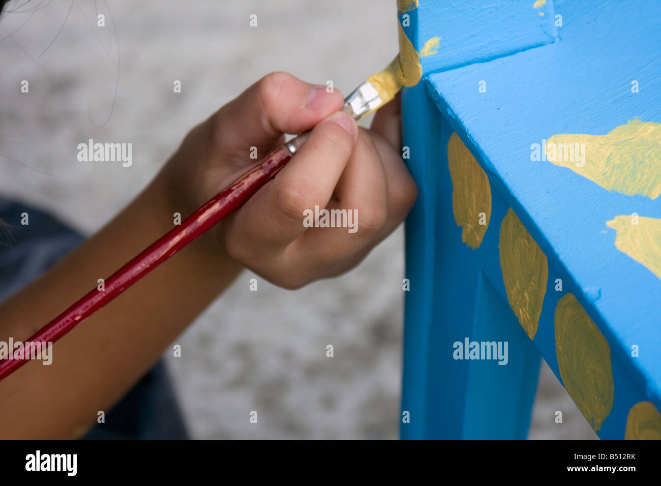 Hand child painting hi-res stock photography and images - Alamy