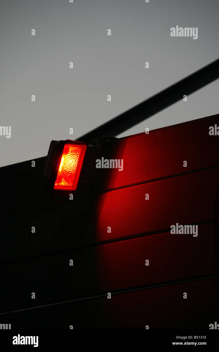 red security light alarm on wall Stock Photo Alamy
