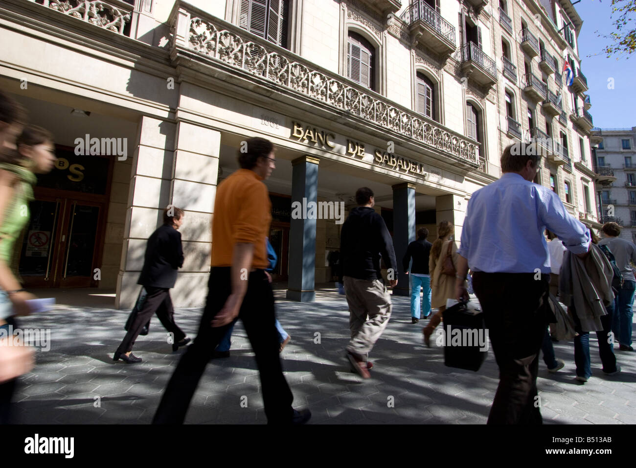Banc De Sabadell Stock Photo Alamy