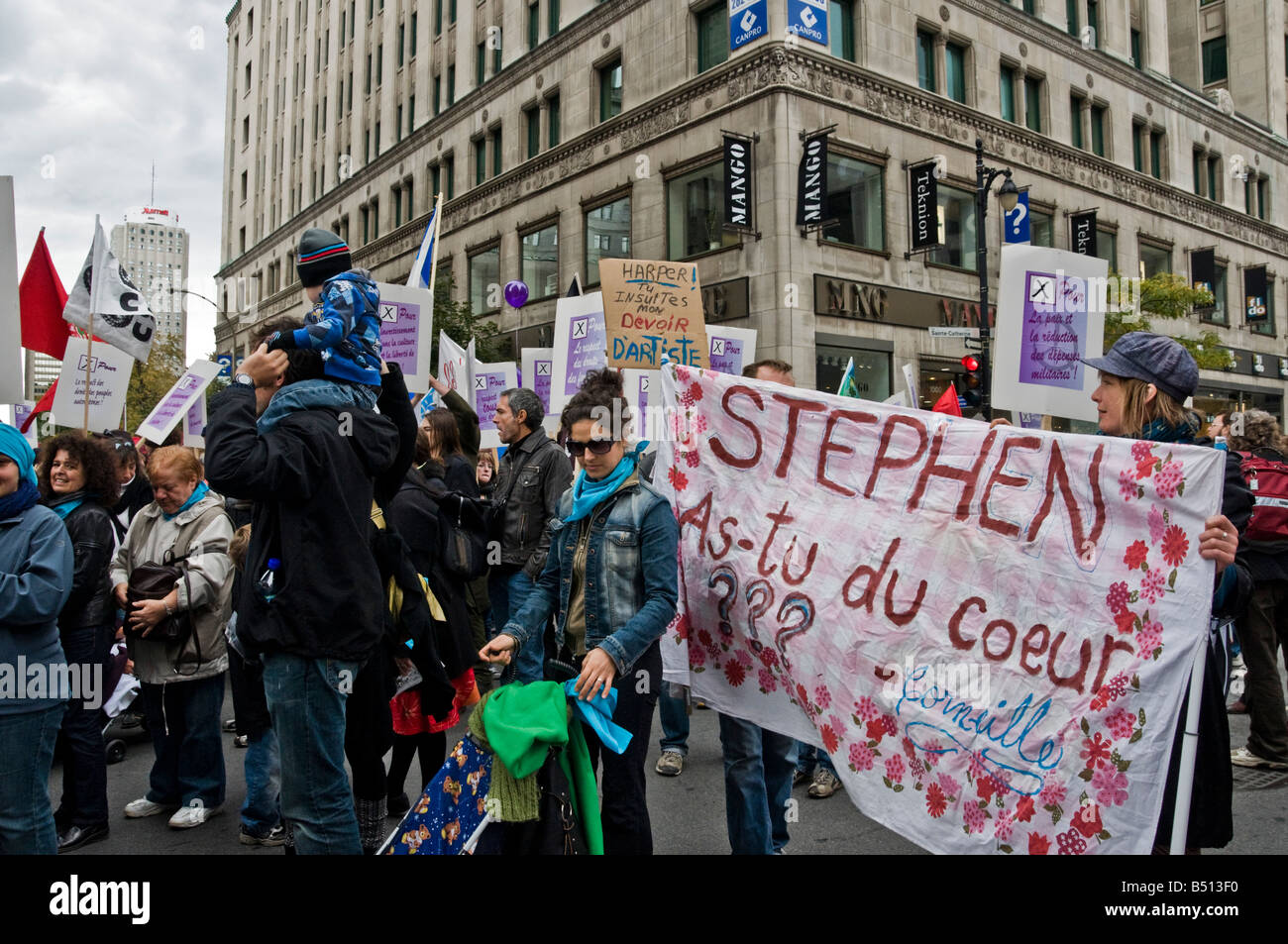 Demonstration montreal hi-res stock photography and images - Alamy