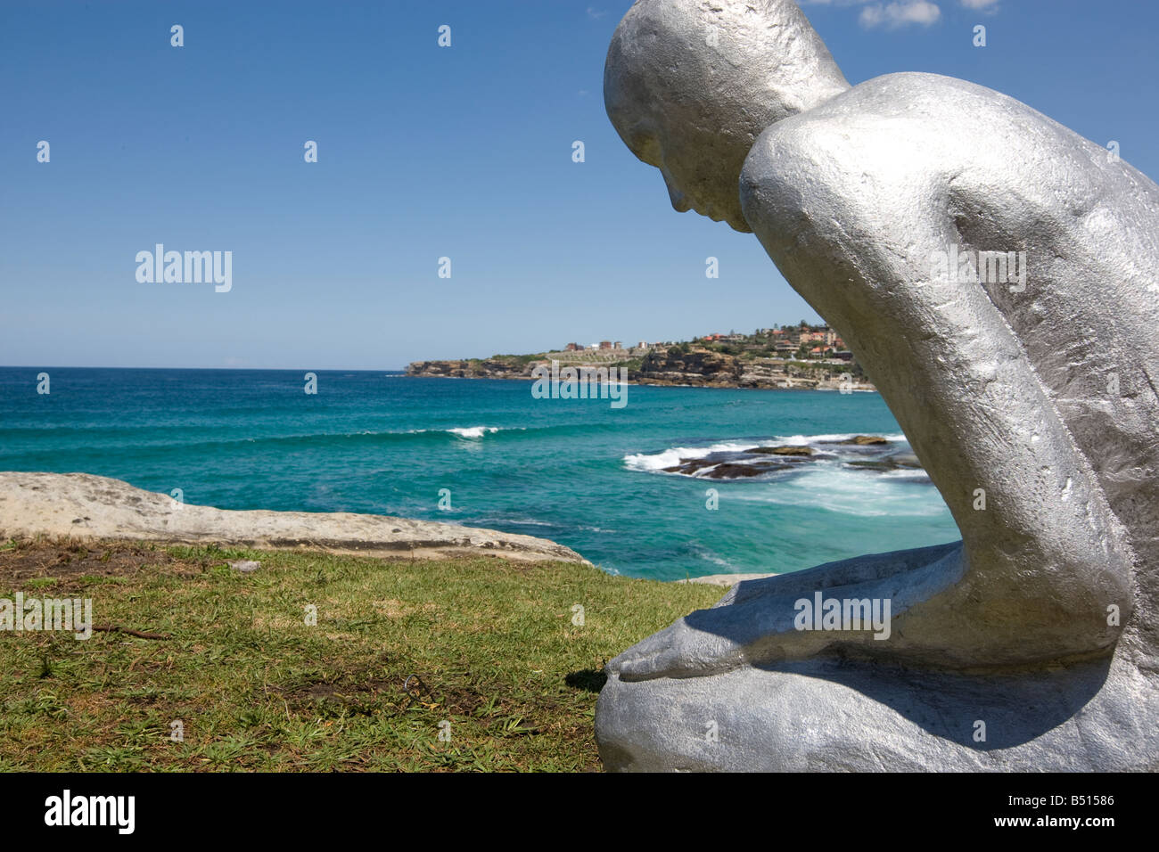 Sculpture By The Sea exhibtion, Bondi to Tamarama beach, Sydney, Australia, 2008 Stock Photo
