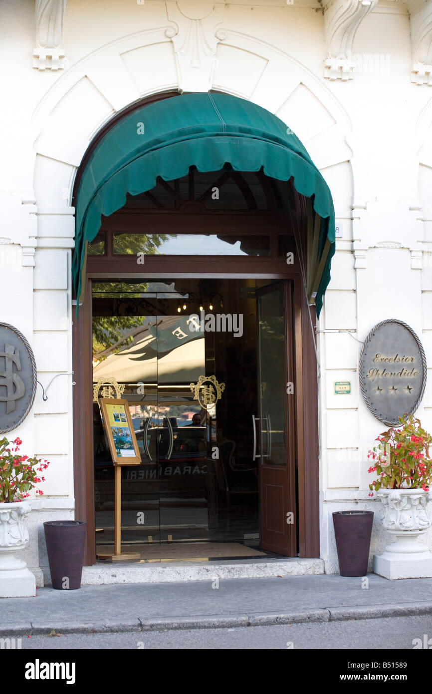 Hotel Splendid Bellagio, Lake Como, Italy. Entrance Stock Photo Alamy