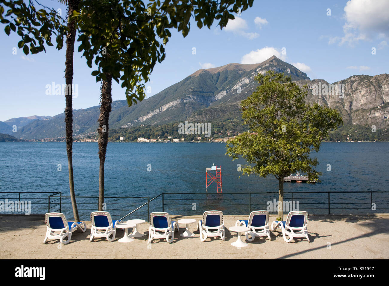 Bellagio, Waterfront Hotel Beach. Grand Hotel Villa Serbelloni, Lake ...