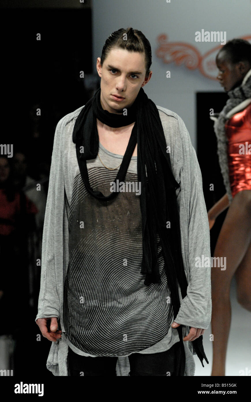 Male model at a fashion show Stock Photo - Alamy
