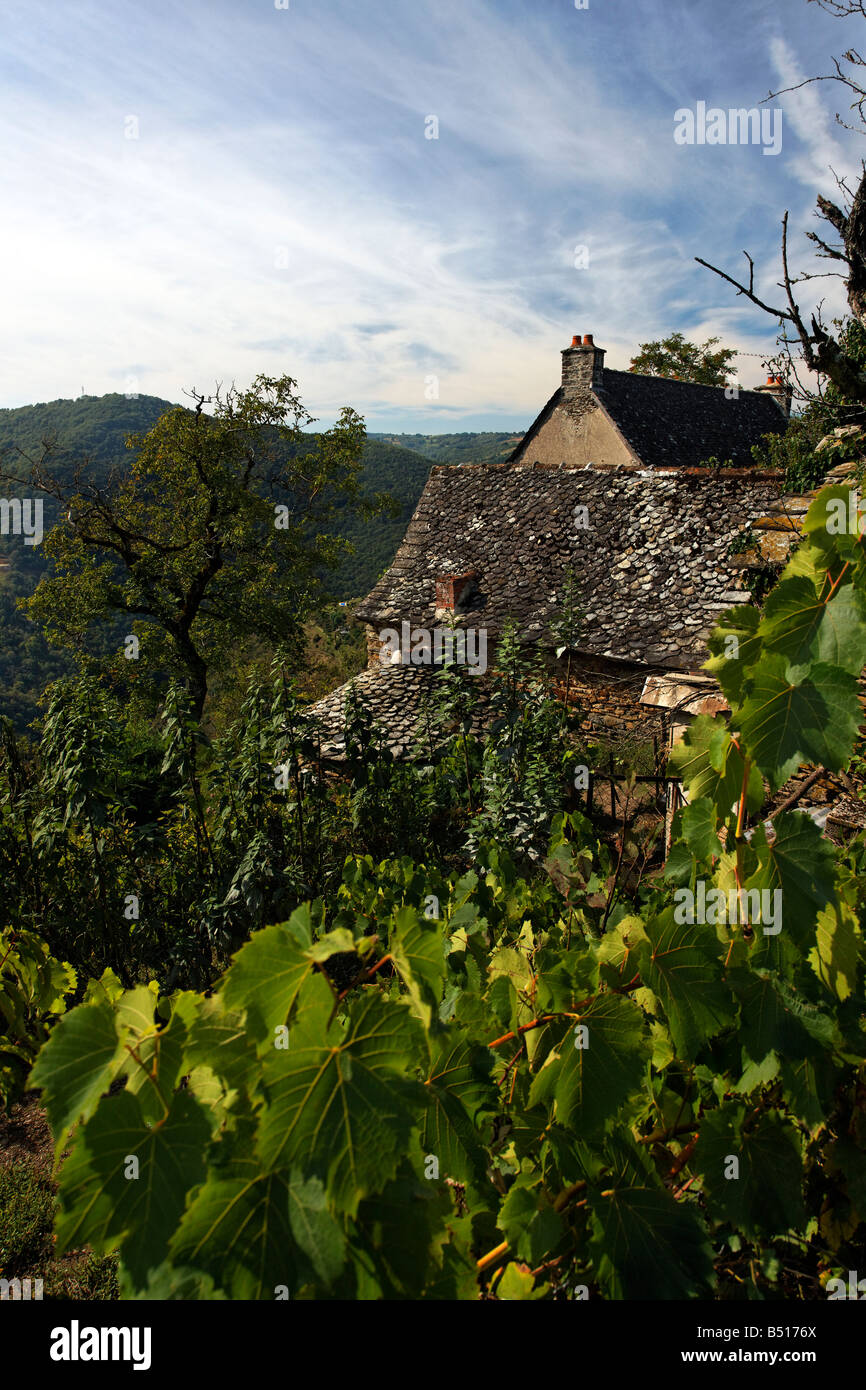 A view across the Lot Valley, France Stock Photo Alamy
