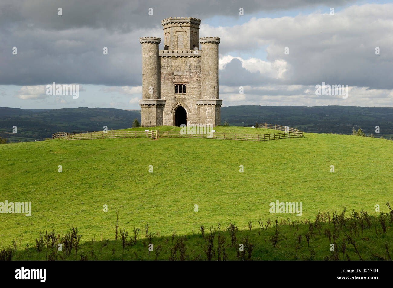 Paxtons Tower Llanarthne Carmarthenshire West Wales Stock Photo Alamy