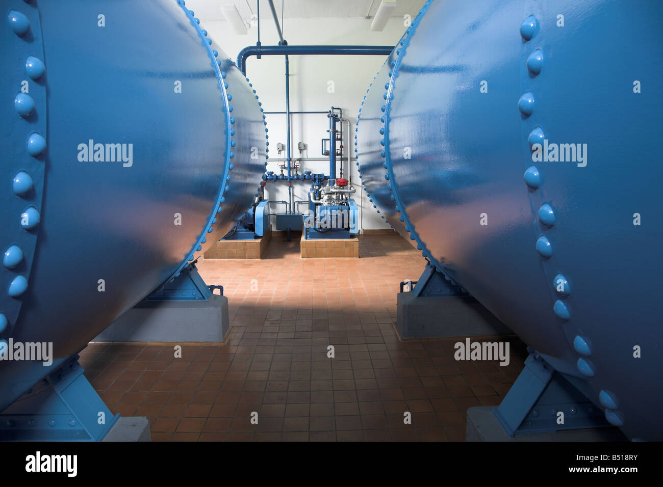 Water treatment plant denmark 2006 Stock Photo Alamy