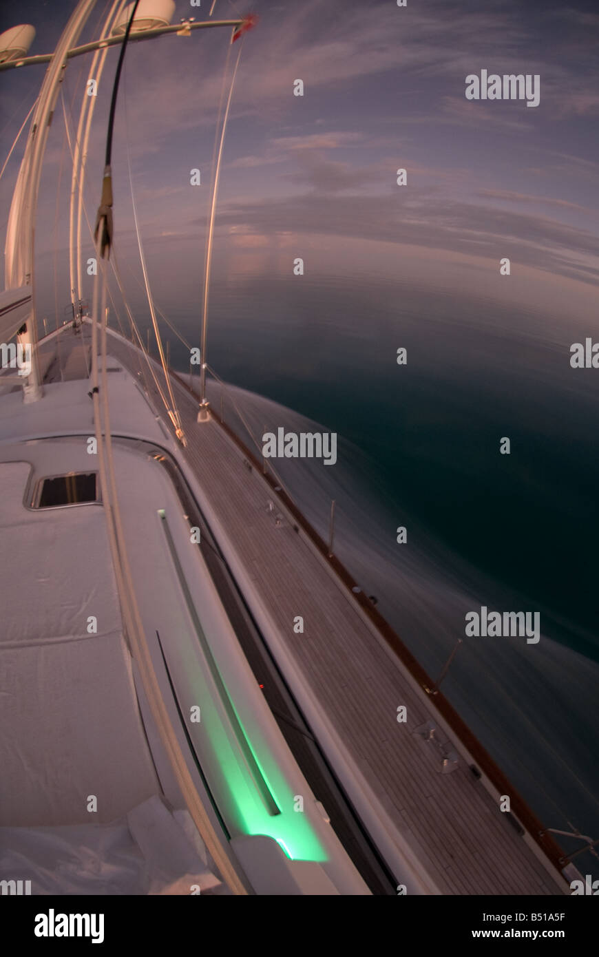 The Sailing Yacht "Atlanta Cruising the Bahamas Stock Photo - Alamy