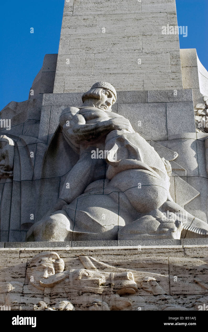 Statues on Freedom Monument Stock Photo Alamy