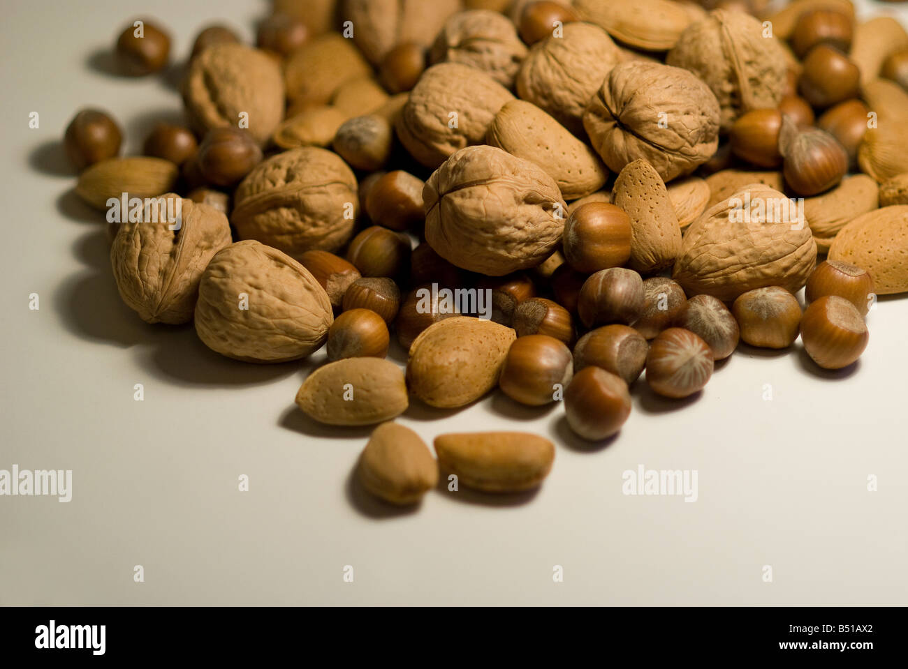 mixed nuts in shells Stock Photo Alamy