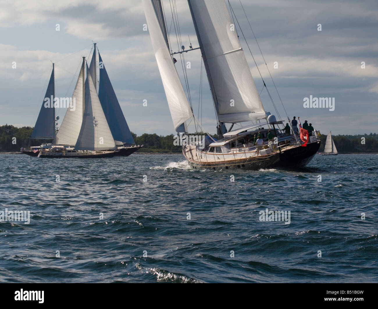 Sailing Yacht Whisper in the Shipyard Cup Race Stock Photo Alamy