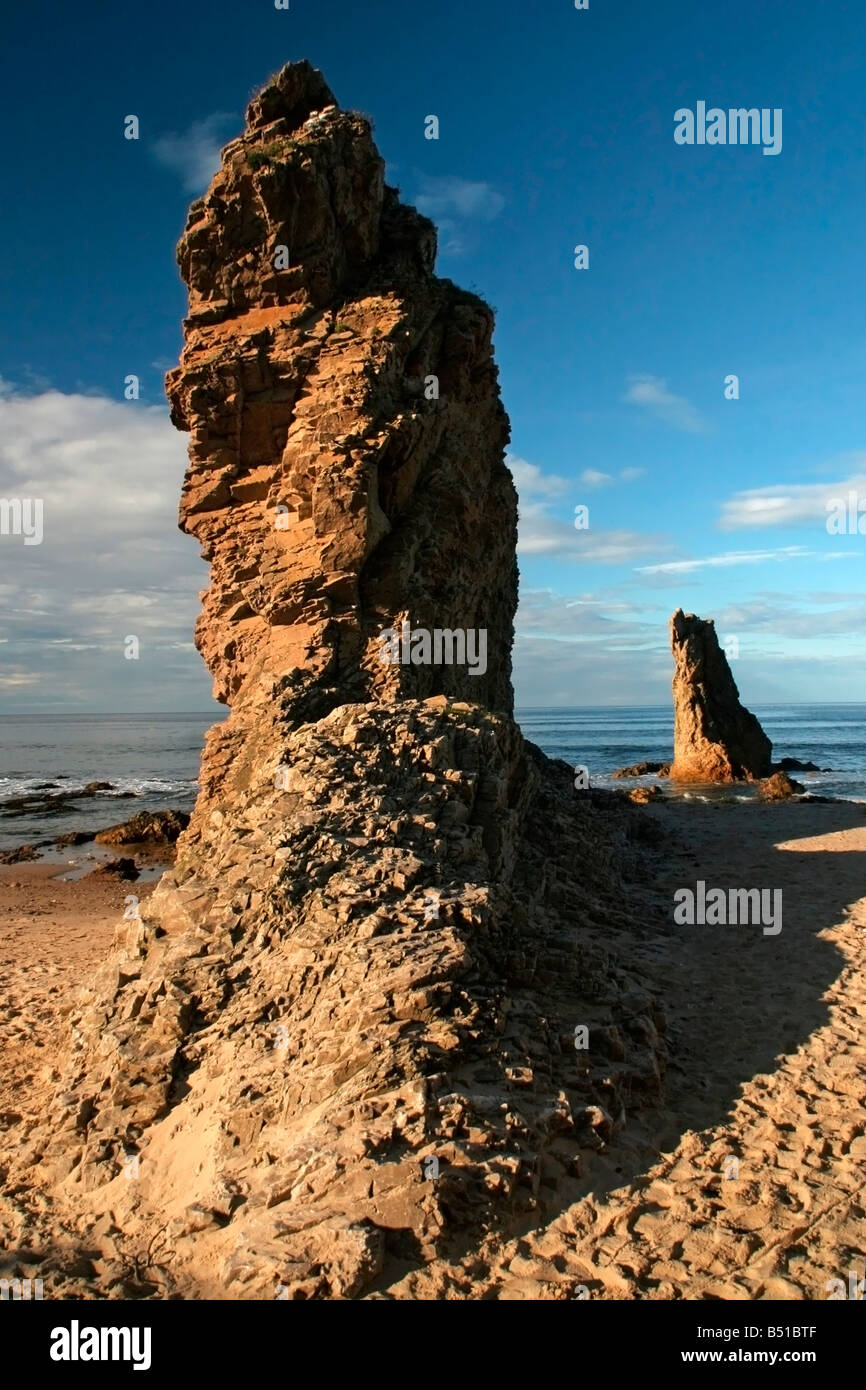 Three Kings, Cullen Bay, Aberdeenshire, Scotland Stock Photo