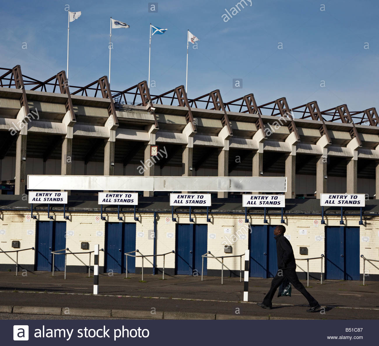 Murrayfield flag hi-res stock photography and images - Alamy