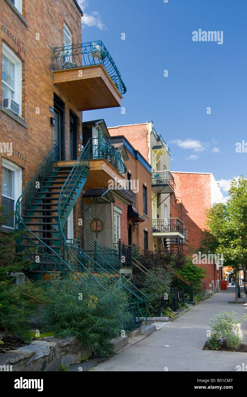 Apartments Montreal Quebec Canada Stock Photo Alamy
