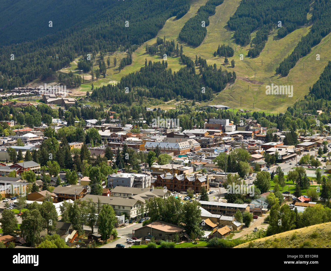 Aerial view of Jackson Hole,Wyoming,USA Stock Photo Alamy