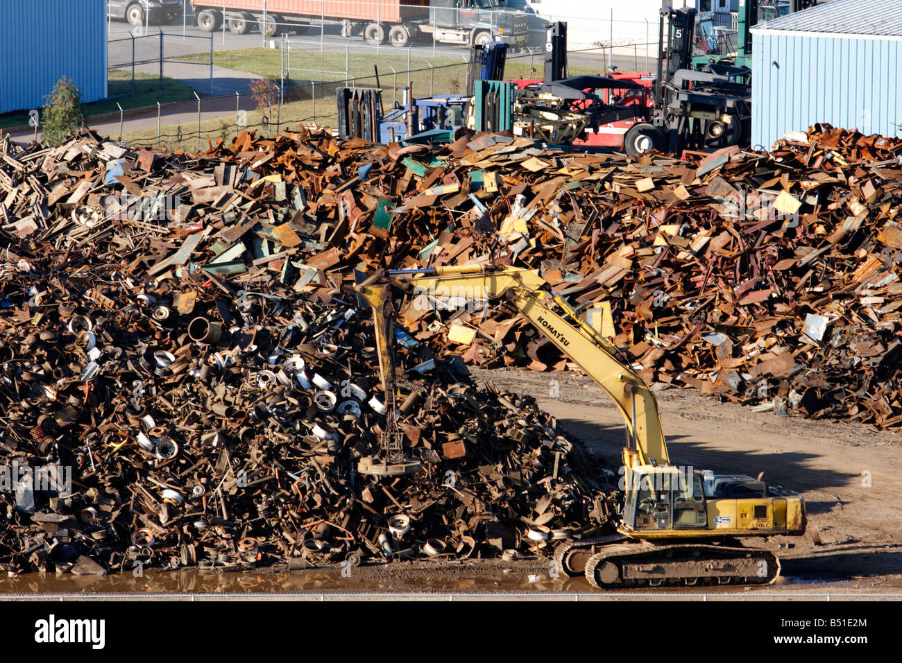 Scrap Metal Yard in Saint John, New Brunswick Stock Photo Alamy