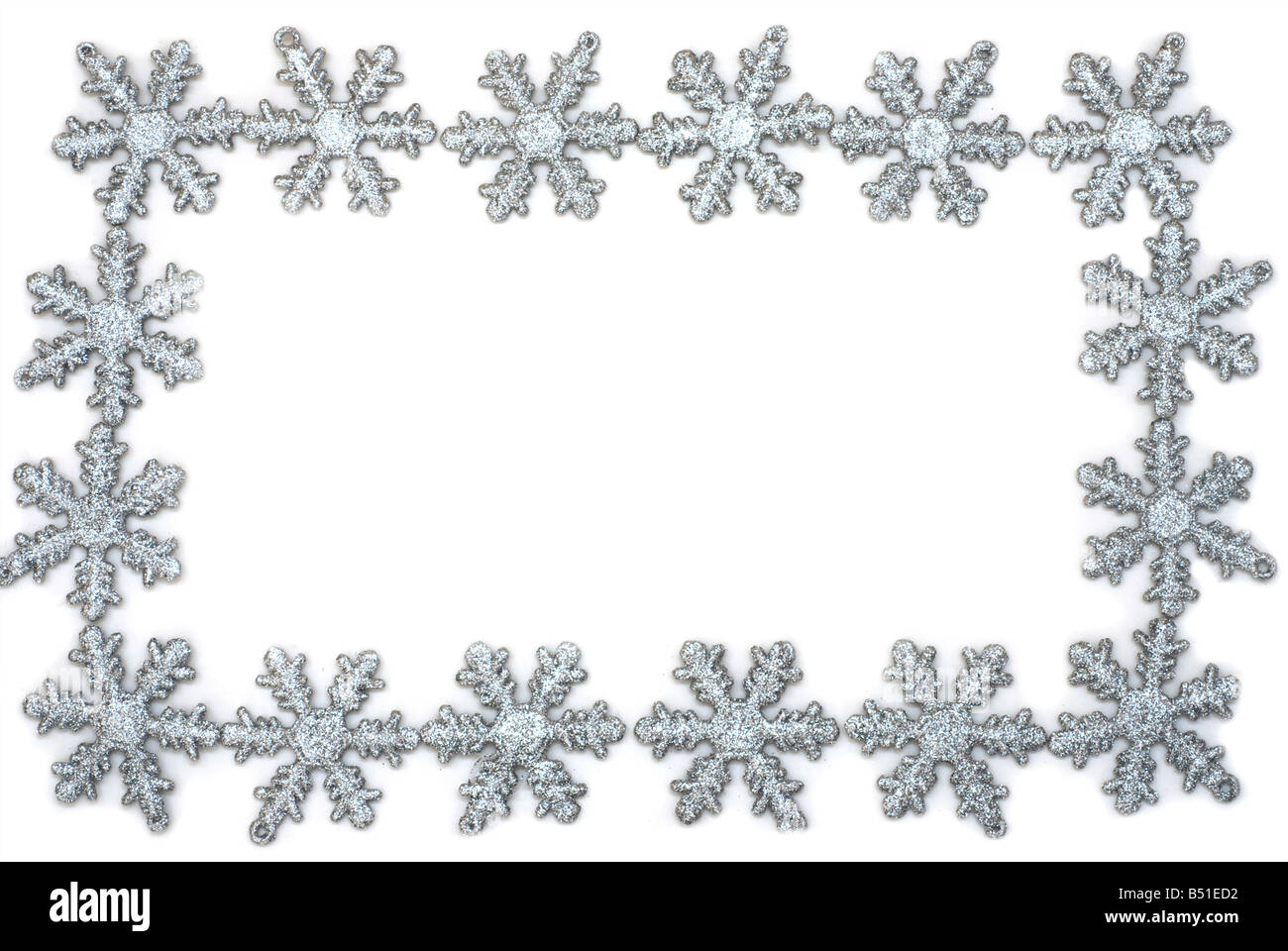 Silver snowflakes background Stock Photo - Alamy