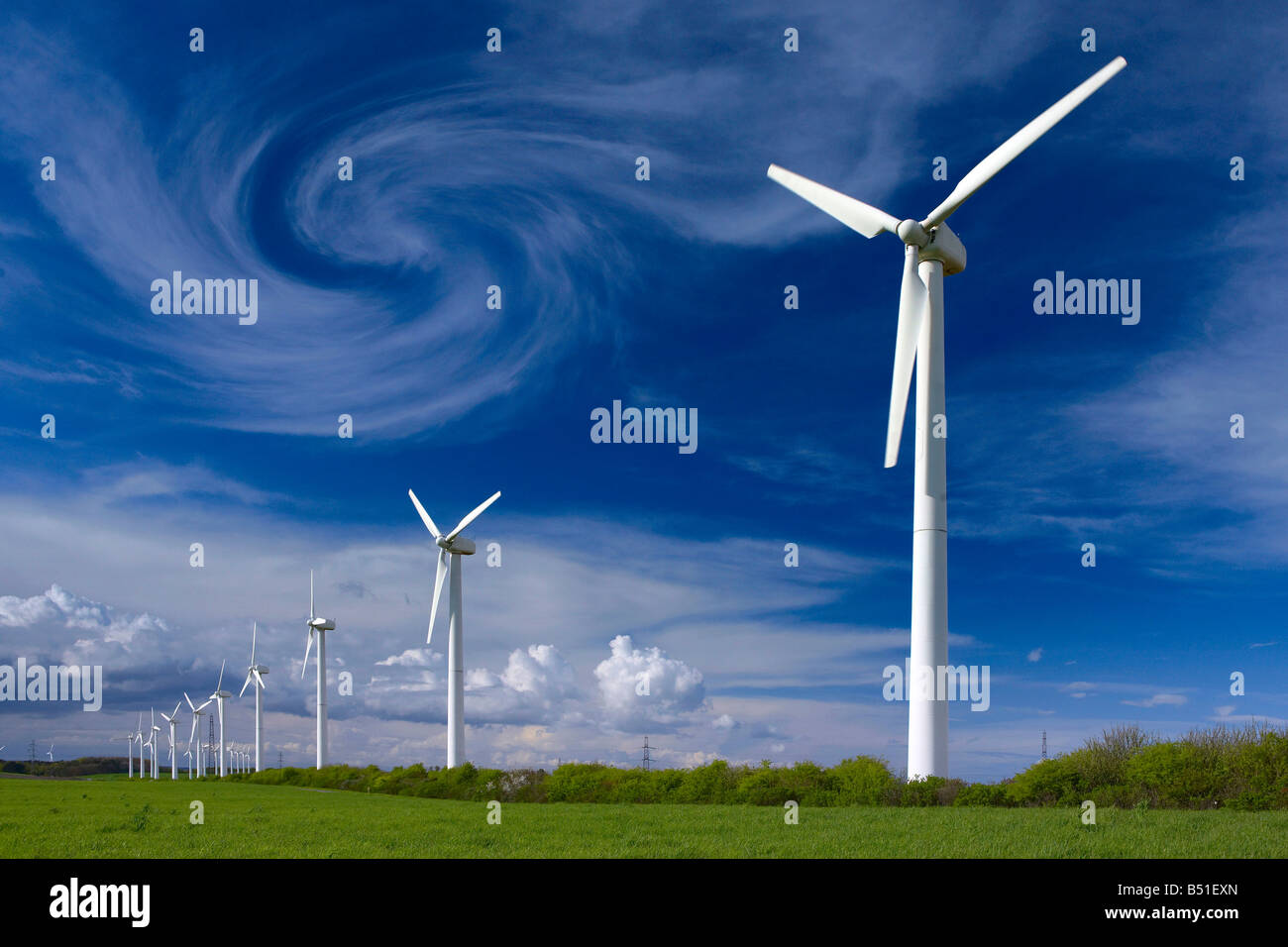 Wind turbines in Denmark Stock Photo Alamy