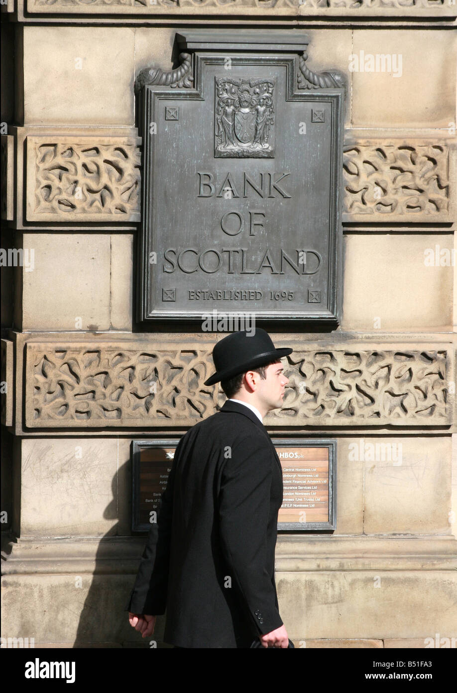 Halifax Bank of Scotland HBOS on the mound Edinburgh Stock Photo