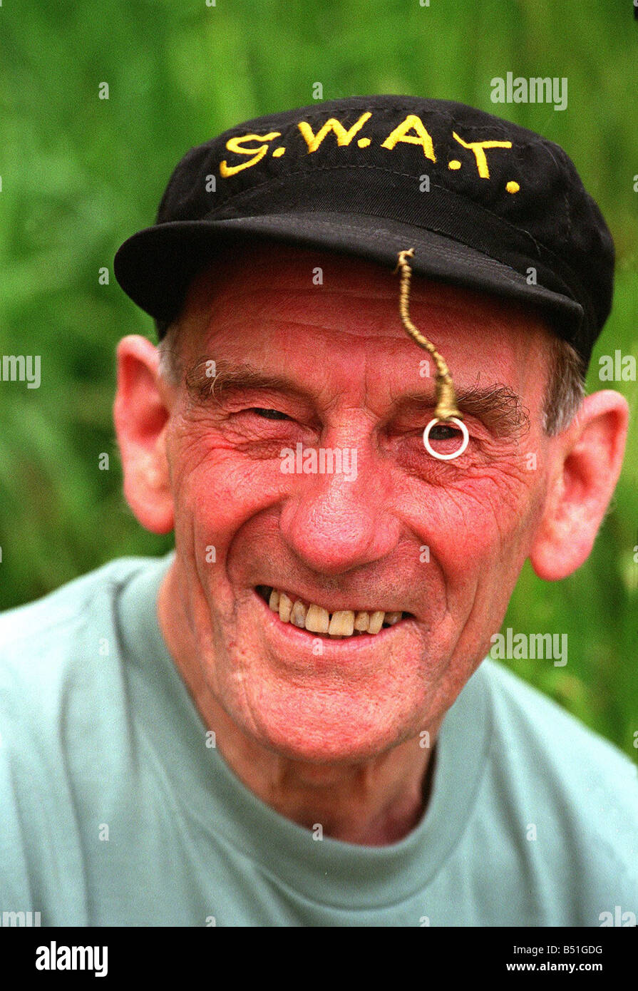 Doug Bower who made fake corn crop circles 1994 Stock Photo