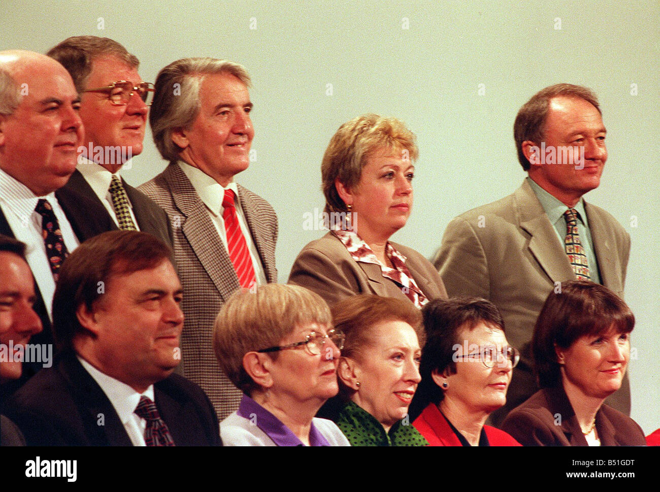 Labour Party NEC Millbank Tower London Group Picture 24 3 98 Stock Photo