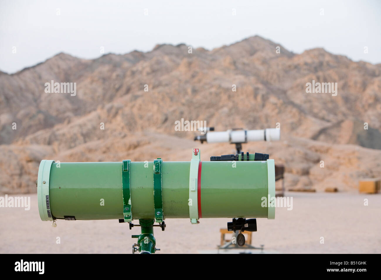 A telescope for star gazing in the Sinai Desert near Dahab in Egypt