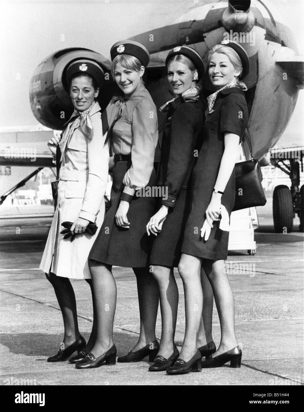 Air hostess uniform Black and White Stock Photos & Images Alamy