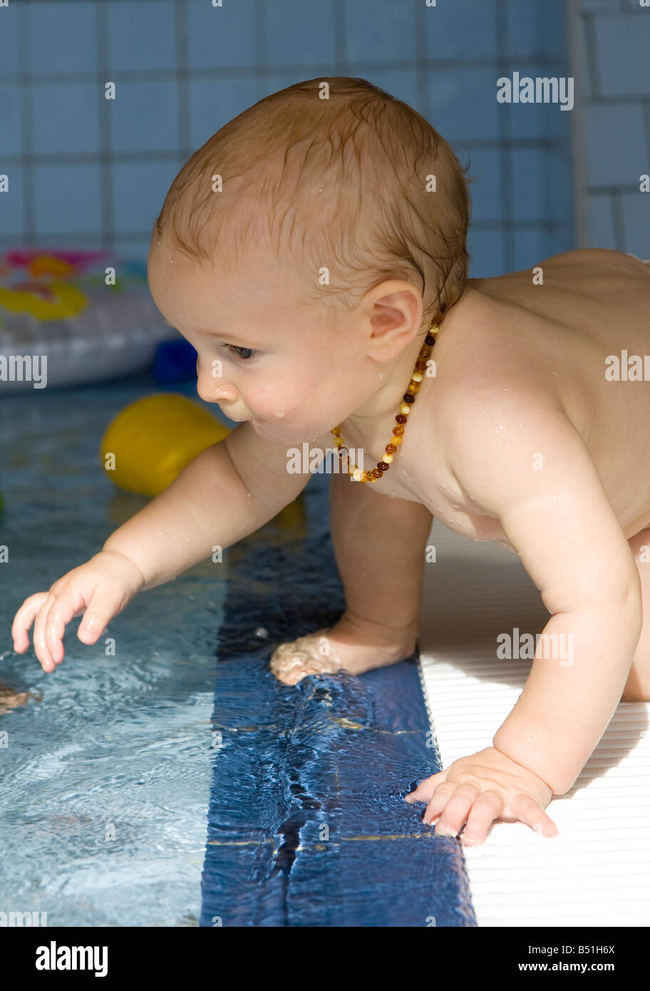 baby in water Stock Photo Alamy