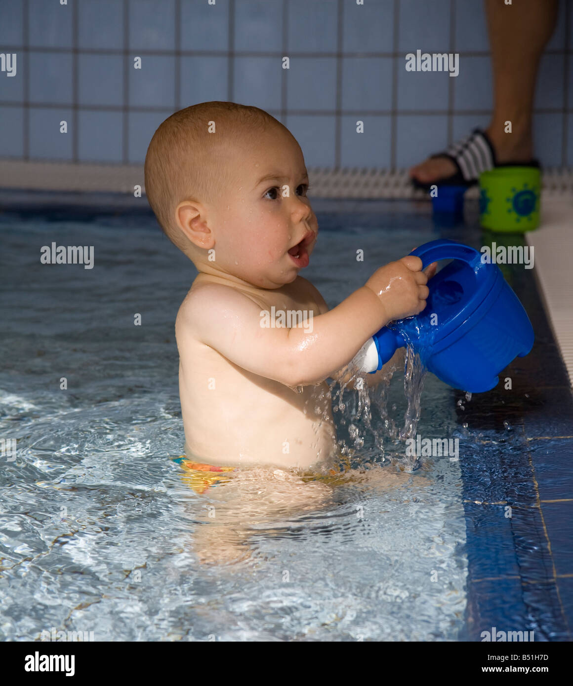 baby in water Stock Photo Alamy