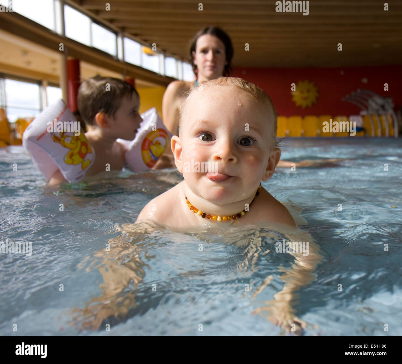 baby in water Stock Photo Alamy