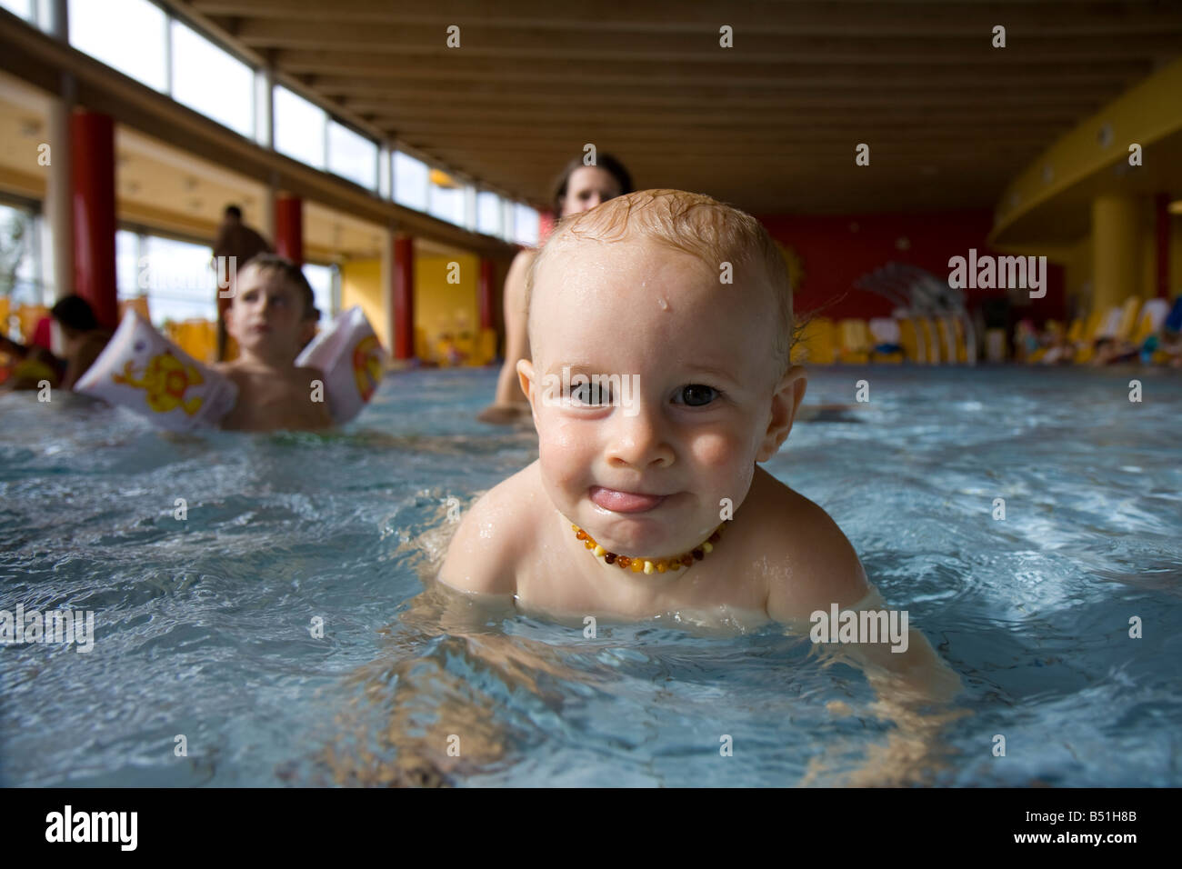 baby in water Stock Photo Alamy