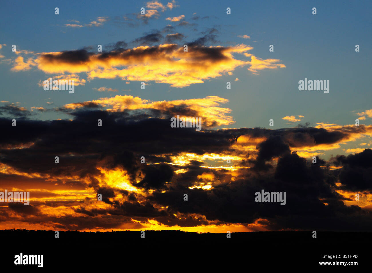 Sunset, Avon Valley, York, Western Australia, Australia Stock Photo