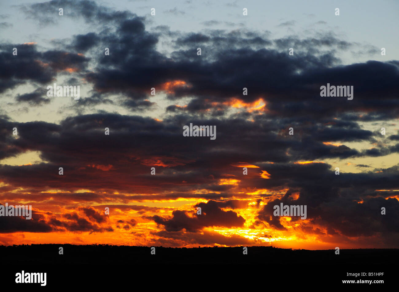 Sunset, Avon Valley, York, Western Australia, Australia Stock Photo