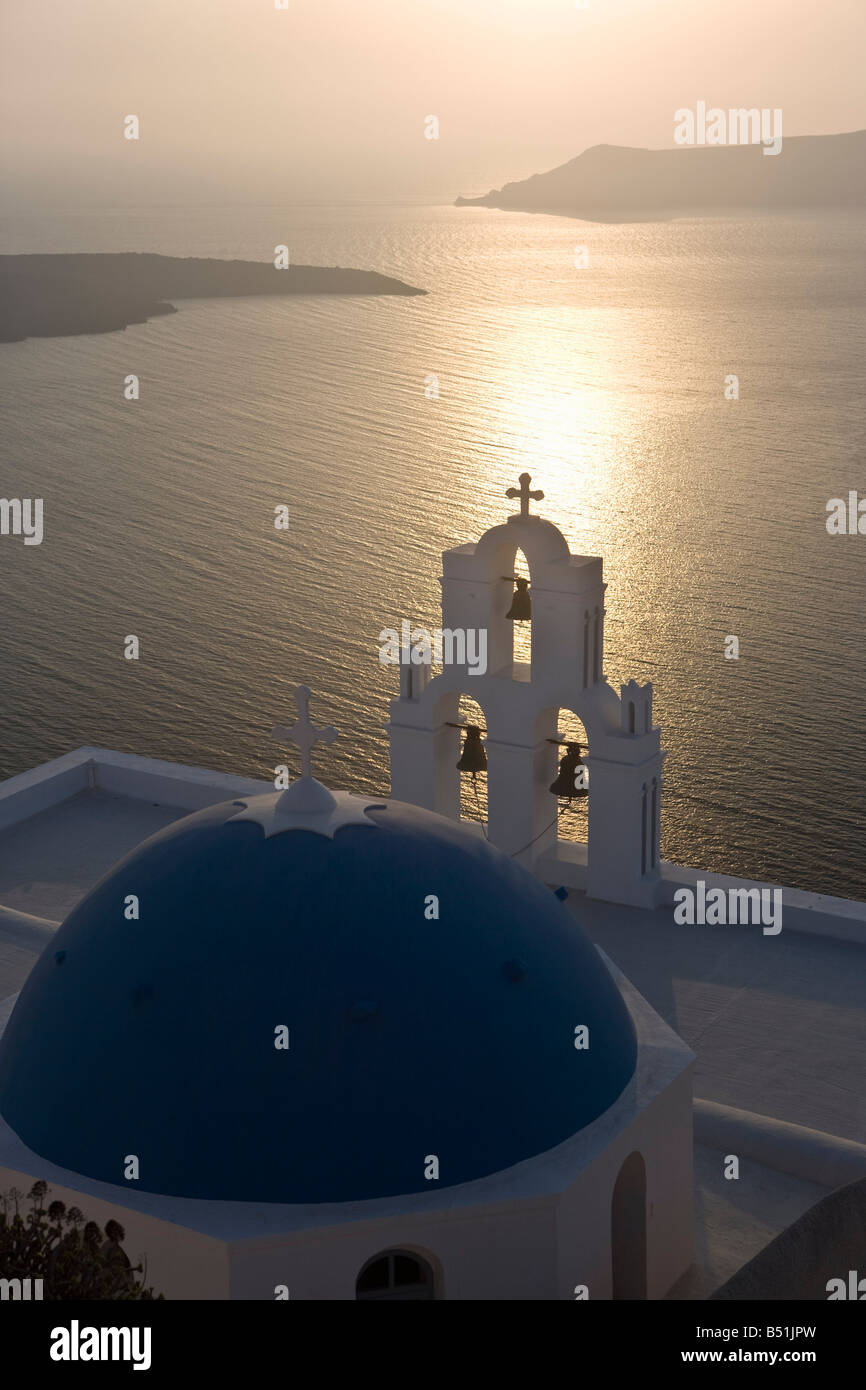 Church, Thira, Santorini, Greece Stock Photo