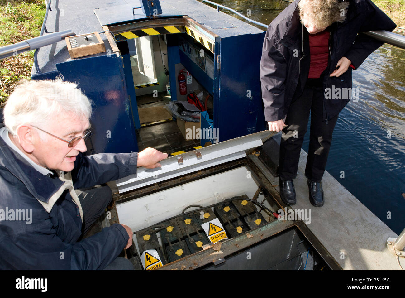 The Ross Barlow a canal boat with a rare earth electric motor