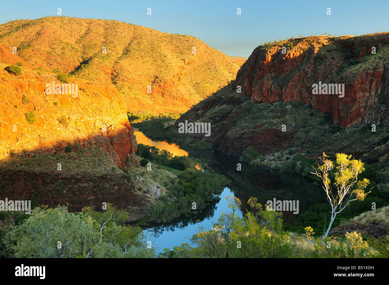 Ord River and Carr Boyd Ranges, Kimberley, Western Australia, Australia Stock Photo