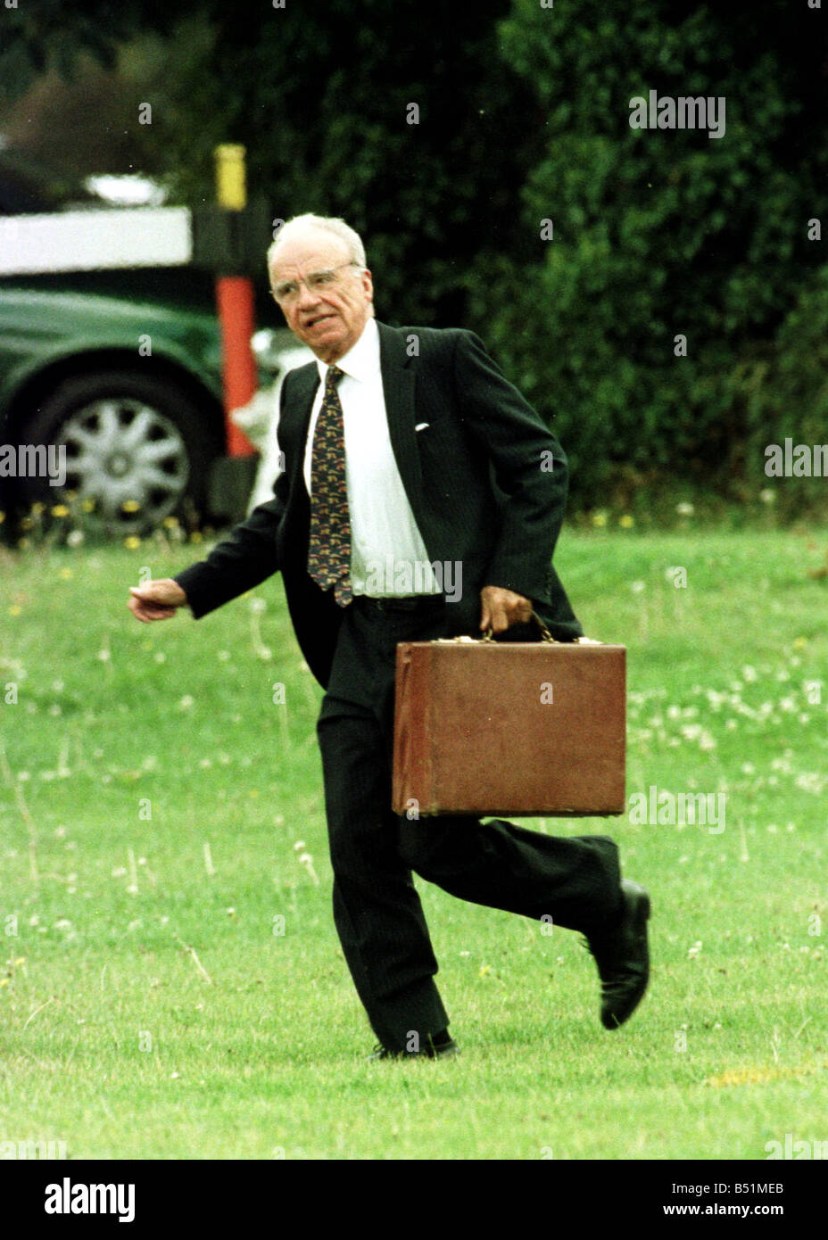 Rupert Murdoch September 1998 Media Tycoon BSkyB arrives at Sky