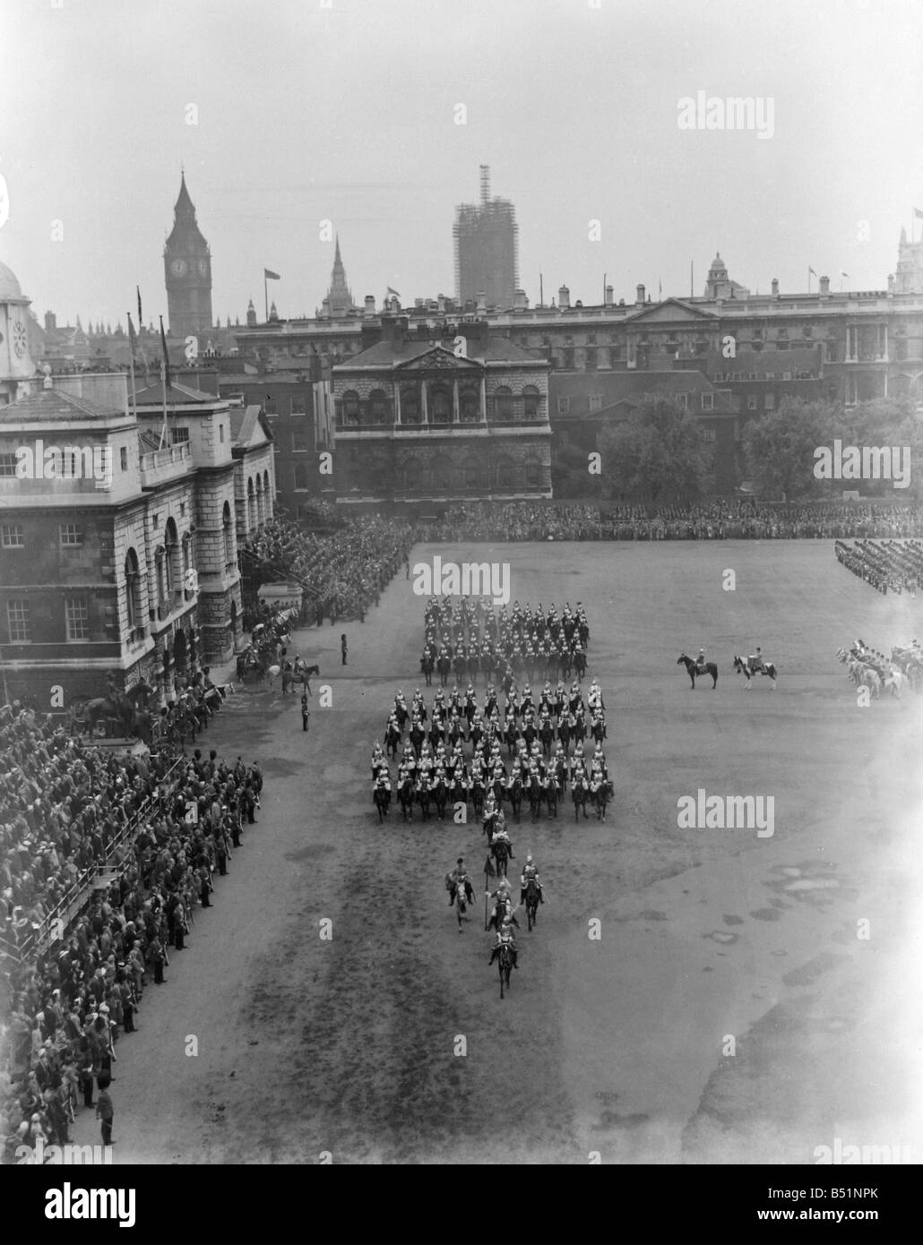 Trooping the Colour;Official Birthday of Queen Elizabeth;7/6/51;F W Reed / Bennett / Dean   Staff photographers;B2661/8; Stock Photo