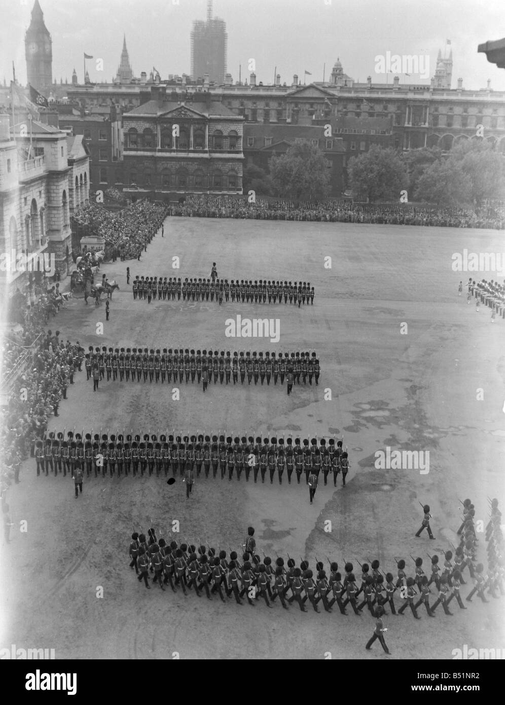 Trooping the Colour;Official birthday of Queen Elizbeth;7/6/1951;Reed / Bennett / Dean    Staff Photographers;B2661/9 Stock Photo