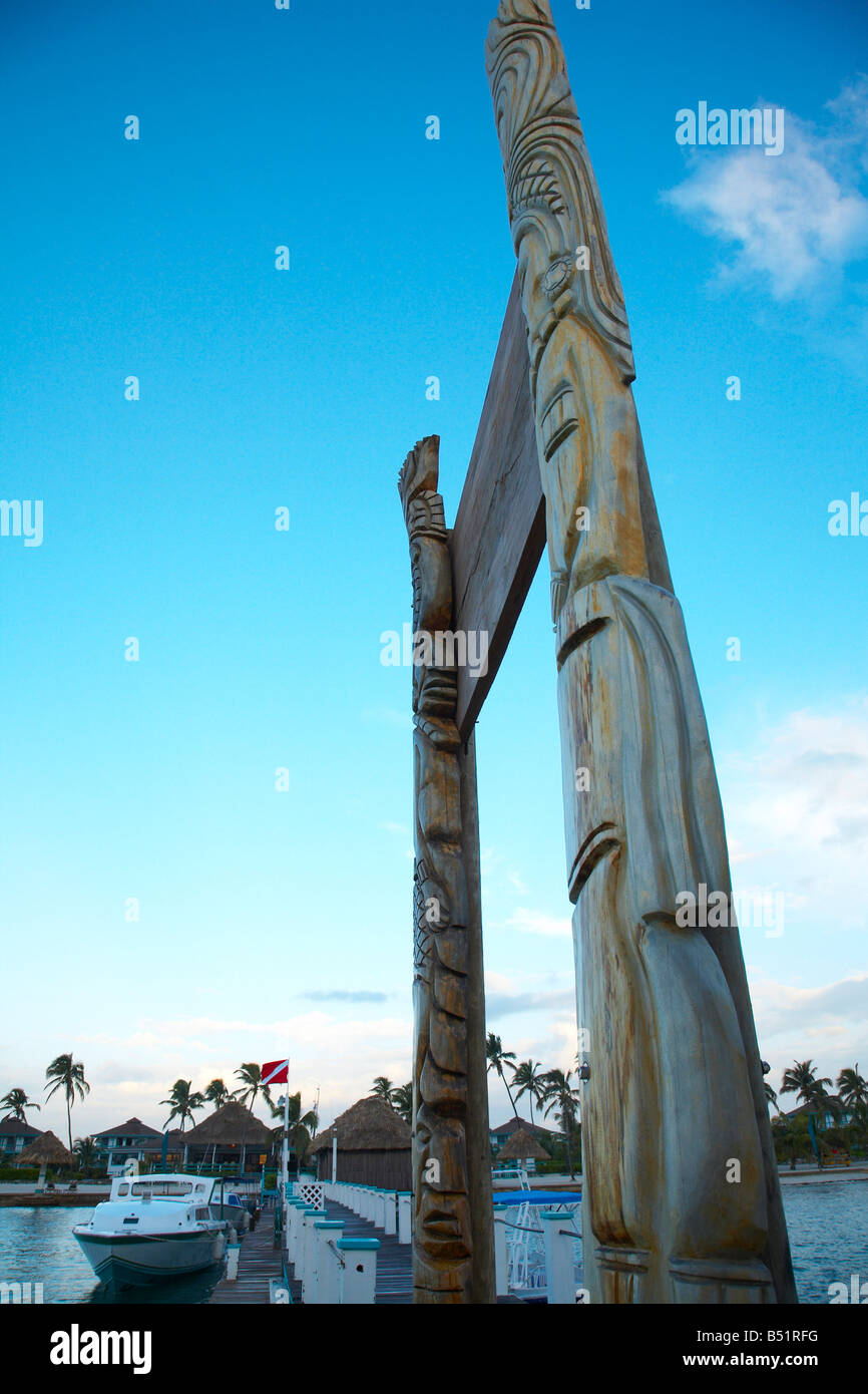 Dock at Costa Maya Reef Resort, Ambergris Caye, Belize Stock Photo Alamy