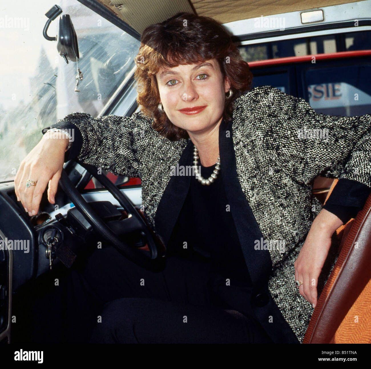 Sheena McDonald Scottish television presenter October 1984 Stock Photo