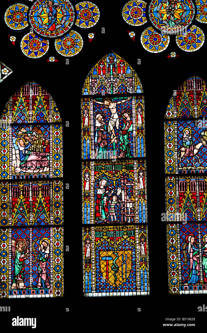 Sacral Window Sacral stained glass hi-res stock photography and images - Alamy