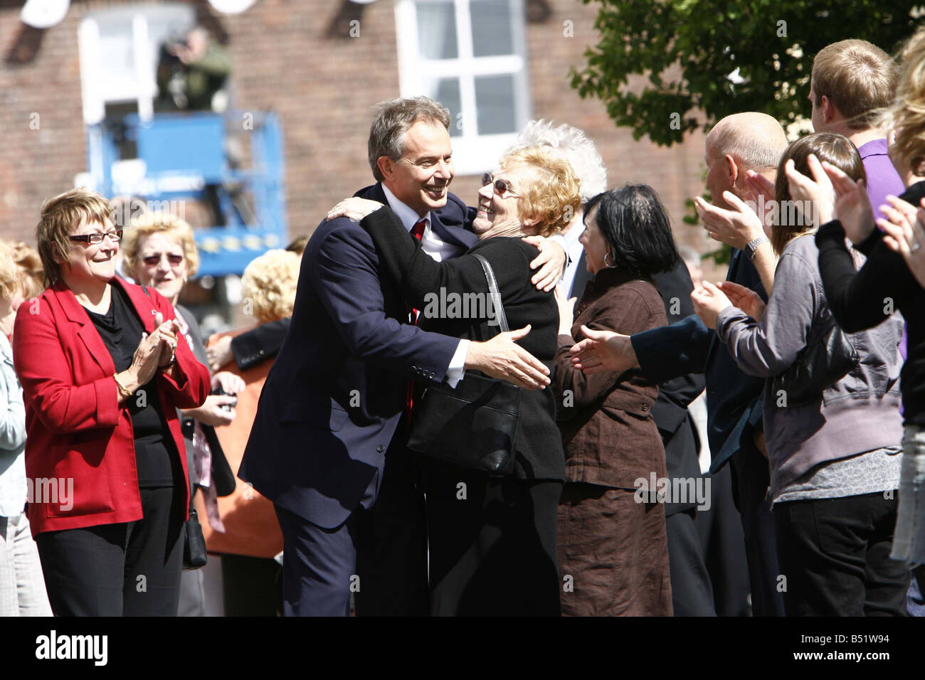 Tony Blair after he made his farewell to his local Labour Party