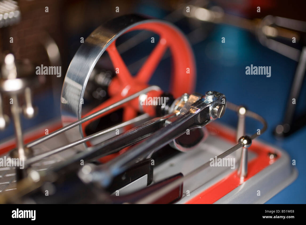A steam engine flywheel Stock Photo Alamy
