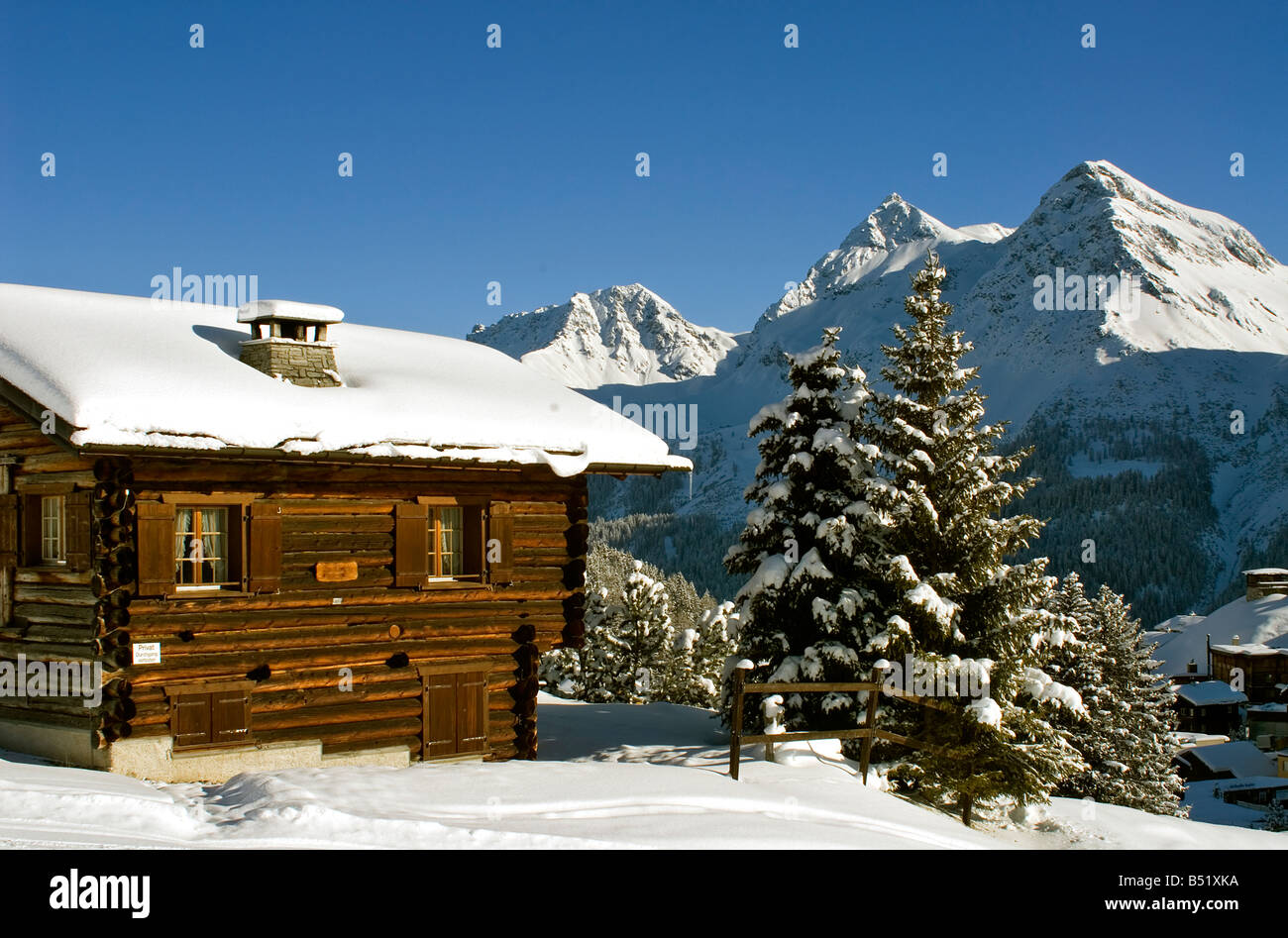 Winter Landscape in Switzerland Stock Photo - Alamy